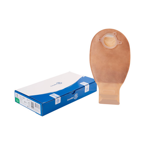 Ostomy Pouch Natura + Two-Piece System 12 Inch Length Drainable 416417 Box of 10