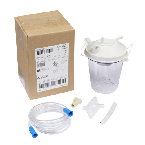 Suction Canister Kit with Float Valve Shut-Off Lid, 800 mL, NonSterile, Pack of 1