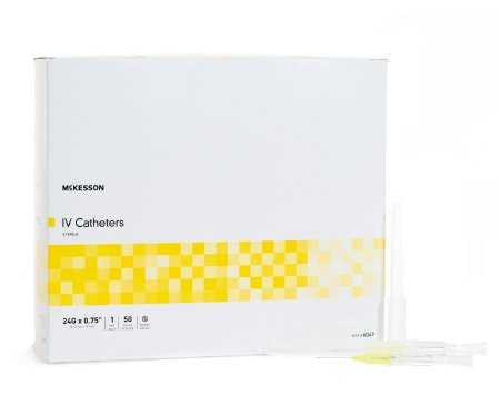 Peripheral IV Catheter Select 24 Gauge 3/4 Inch Without Safety 6049 Each/1 MCK BRAND 854664_EA