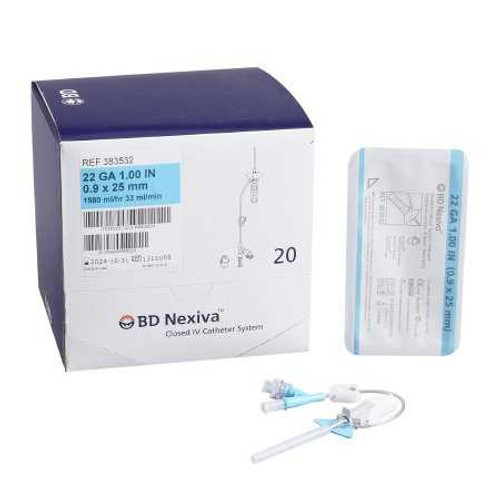 Nexiva Closed IV Catheter 22 Gauge 383532 Each/1 383532 BECTON-DICKINSON 663668_EA Nexiva Closed IV Catheter 22 Gauge 383532 Each/1 383532 BECTON-DICKINSON 663668_EA