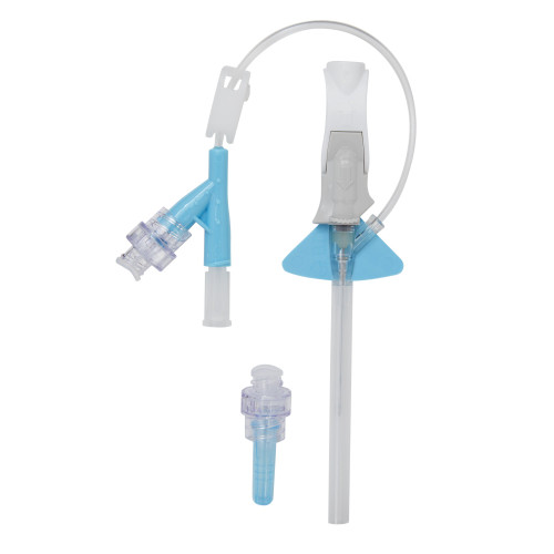 Nexiva Closed IV Catheter 22 Gauge 1 Inch Vialon Winged Hub Blood Control, 383532, Pack of 1