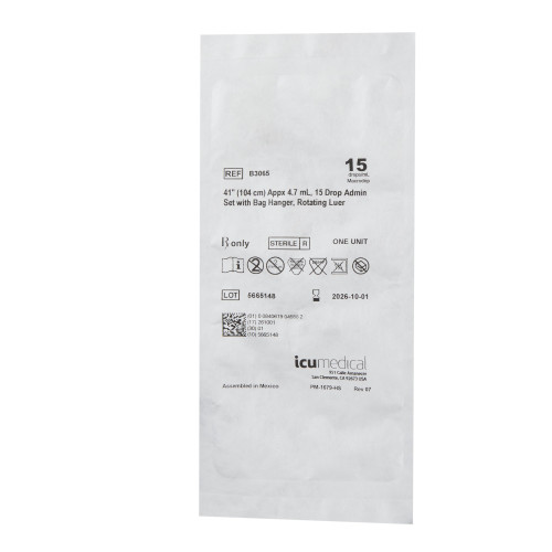 ICU IV Extension Set 41 Inch Tubing, B3065, Case of 25