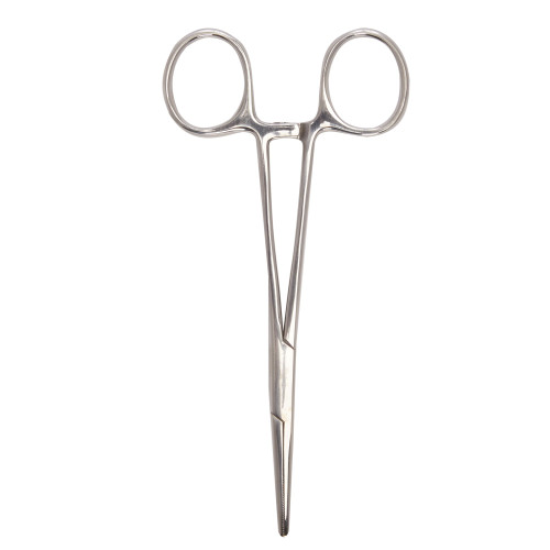 Hemostatic Forceps McKesson Kelly 5-1/2 Inch Length Office Grade Stainless Steel NonSterile Ratchet Lock Finger Ring Handle Straight 43-2-436 Pack of 1