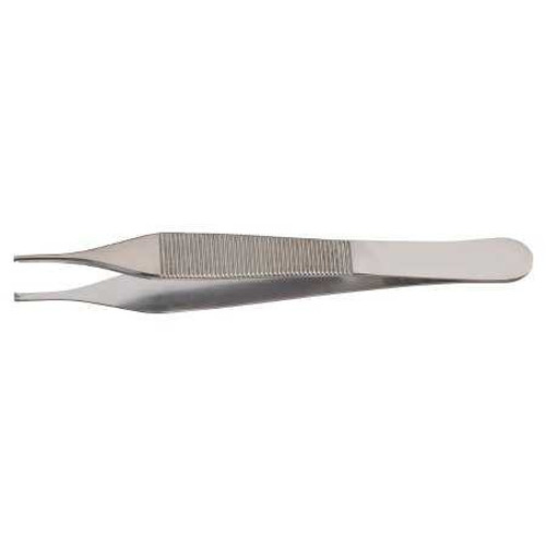 Tissue Forceps McKesson Adson 4-3/4 Inch Office Grade Stainless Steel NonSterile NonLocking Thumb Handle 1 X 2 Teeth 43-2-775 Each/1 43-2-775 MCK BRAND 487593_EA
