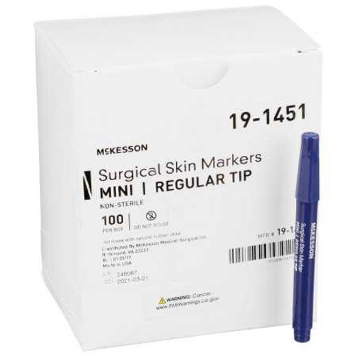 Surgical Skin Marker McKesson Gentian Violet Regular Tip Non-Sterile 19-1451 Each/1 19-1451 MCK BRAND 1042455_EA