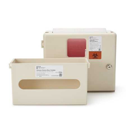 McKesson Prevent Sharps Wall Cabinet with Glove Box Locking Wall Cabinet Polypropylene 2265 Each/1 2265 MCK BRAND 855131_EA McKesson Prevent Sharps Wall Cabinet with Glove Box Locking Wall Cabinet Polypropylene 2265 Each/1 2265 MCK BRAND 855131_EA