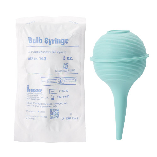 Ear / Ulcer Bulb Syringe PVC Pouch Sterile Disposable 3 oz., 143, Pack of 1
