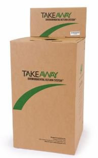 TakeAway Recovery System Mailback Medication Return Container 20 Gallon, 14 L X 14 W X 23-3/4 H Inch, Cardboard, 17200, Pack of 1