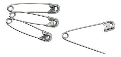 Safety Pin Number 3 Nickel Plated Steel 3039-3 C GR/144