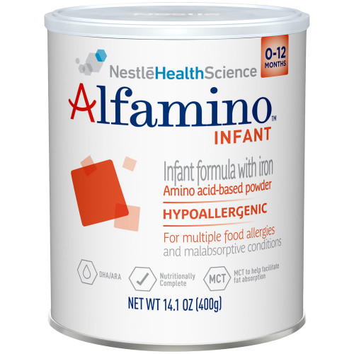 Alfamino Infant Formula, for Infant age 1 year with Food Allergies, 14.1 oz., Pack of 1