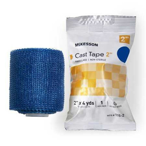 Cast Tape McKesson 2 Inch X 12 Foot Fiberglass Blue 115-2B Box/10 115-2B MCK BRAND 733685_BX