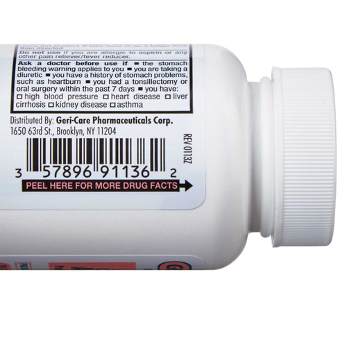 Pain Relief McKesson Brand 81 mg Strength Chewable Tablet 36 per Bottle 60-911-36 BT/36 60-911-36 MCK BRAND 555693_BT