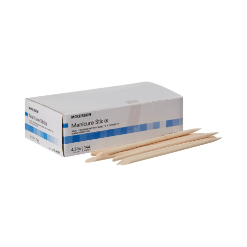 McKesson 4.5'' Manicure Stick, White Birch Wood, Non-Splintering, 144 Per Box, Box of 144