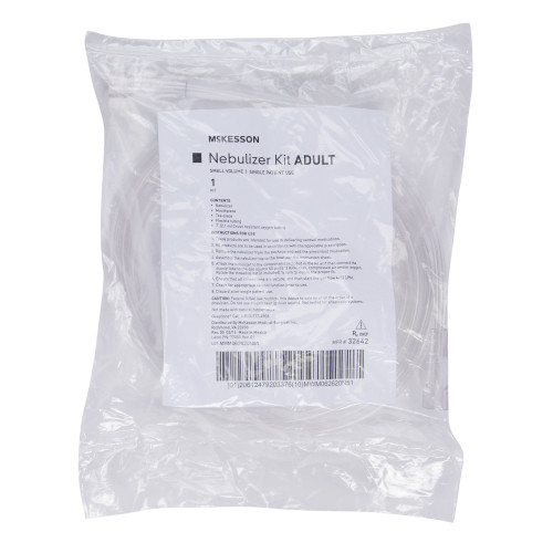 McKesson Handheld Nebulizer Kit Small Volume Medication Cup Adult / Pediatric Mouthpiece Delivery, 32642, Pack of 1