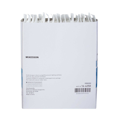Abdominal Pad McKesson NonWoven / Cellulose / Moisture Barrier 5 X 9 Inch Rectangle Sterile 16-4250 Box/20 16-4250 MCK BRAND 446057_BX