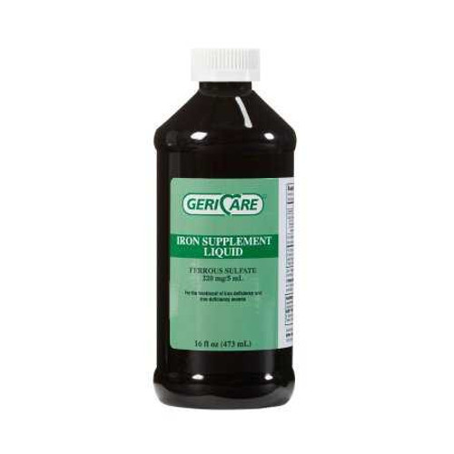 Mineral Supplement Geri-Care® Iron 220 mg Strength Liquid 16 oz. Q701-16-GCP Bottle of 1 57896070916 Geri-Care® 634157_BT Mineral Supplement Geri-Care® Iron 220 mg Strength Liquid 16 oz. Q701-16-GCP Bottle of 1 57896070916 Geri-Care® 634157_BT