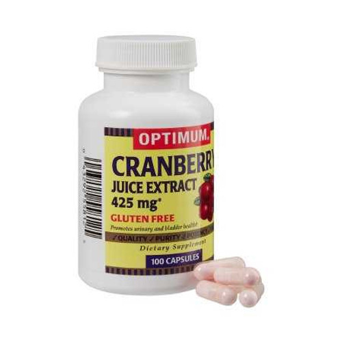 Cranberry Supplement Optimum 425 mg Strength Capsule 100 per Bottle 1388677 BT/100 1388677 US PHARMACEUTICAL DIVISION/MCK 663671_BT Cranberry Supplement Optimum 425 mg Strength Capsule 100 per Bottle 1388677 BT/100 1388677 US PHARMACEUTICAL DIVISION/MCK 663671_BT