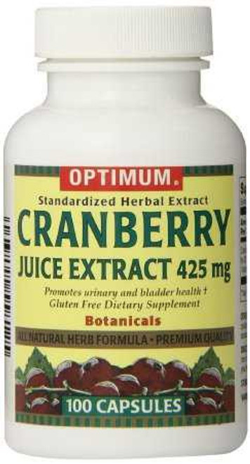 Cranberry Supplement Optimum 425 mg Strength Capsule 100 per Bottle 1388677 BT/100 1388677 US PHARMACEUTICAL DIVISION/MCK 663671_BT