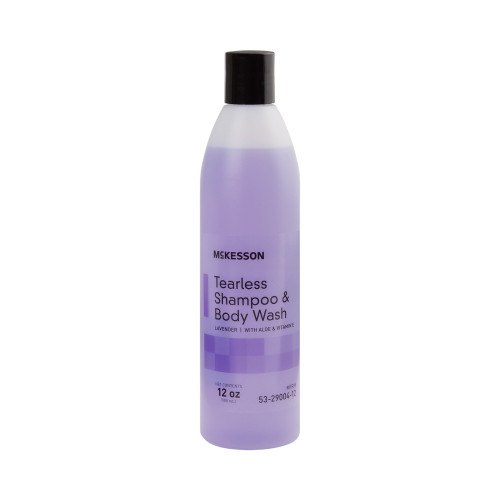 Tearless Shampoo and Body Wash McKesson 12 oz. Flip Top Bottle Lavender Scent 53-29004-12 Pack of 1