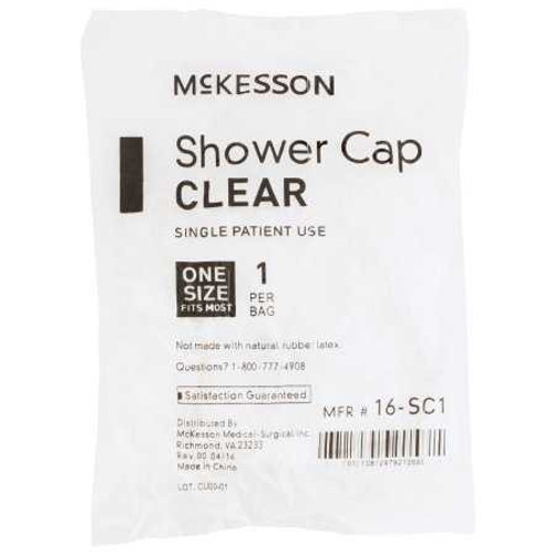 Shower Cap McKesson One Size Fits Most Clear 16-SC1 Box/200 16-SC1 MCK BRAND 477081_BX