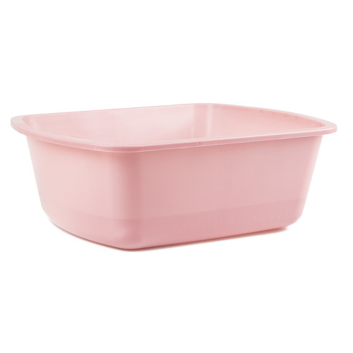 Medegen Wash Basin Graduated, Rectangle, 4.2 X 10 X 12.6", 6 Quart, Dusty Rose, NonSterile, Pack of 1