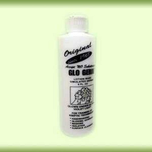 Germ Simulator Glo Germ™ 8 oz. Bottle Glo Germ White Powder / Purified Water NonSterile GGG Pack of 1 GGG80 Glo Germ™ 810324_EA