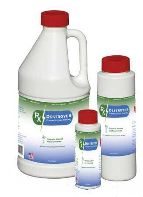 Liquids Pharmaceutical Disposal System RxDestroyer 64 oz. Bottle Hardener Pack RX64LIQ Case/4 RX64LIQ C2R GLOBAL MANUFACTURING 970079_CS