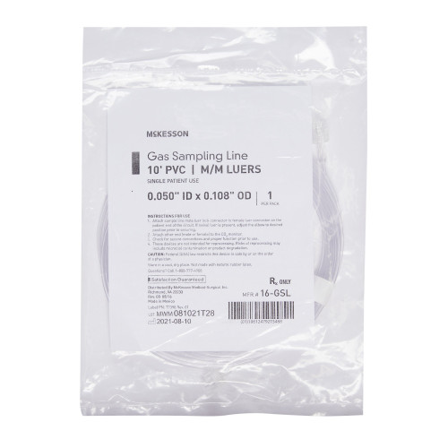 McKesson Gas Sampling Line, 16-GSL, Case of 50