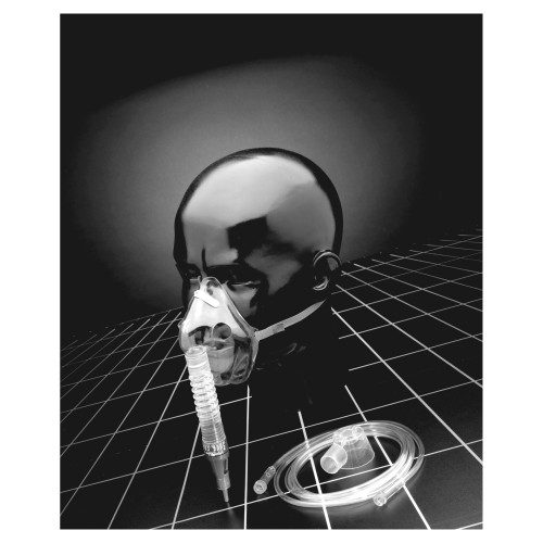 Percent-O2-Lock Air Entrainment Mask Elongated Style Adult One Size Fits Most Adjustable Head Strap, 8150-7-50, Pack of 1