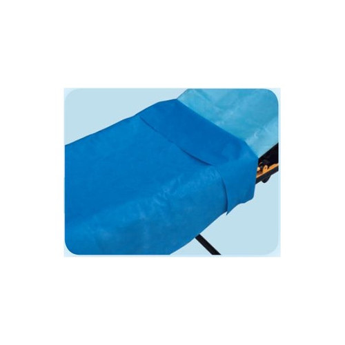 Stretcher Sheet Tidi Everyday Flat Sheet 40 x 90 Inch Blue Tissue / Poly Disposable 980928 Case of 50