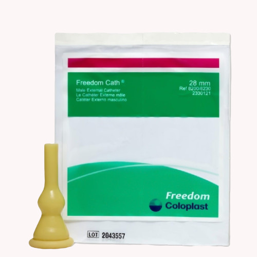 Freedom Cath Latex Male External Catheter Self-Adhesive, Medium, Pack of 1