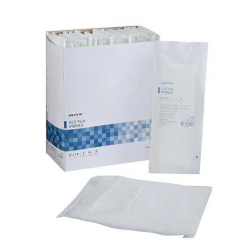 Abdominal Pad McKesson NonWoven / Cellulose / Moisture Barrier 8 X 10 Inch Rectangle Sterile 16-4254 Box/24 16-4254 MCK BRAND 446059_BX