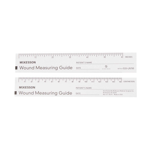 Wound Measuring Guide McKesson 6 Inch Paper NonSterile 533-LR/50 PD/50 533-LR/50 MCK BRAND 871649_PD