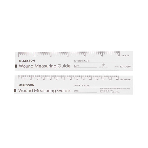 Wound Measuring Guide McKesson 6 Inch Paper NonSterile 533-LR/50 BG/600 533-LR/50 MCK BRAND 871649_BG
