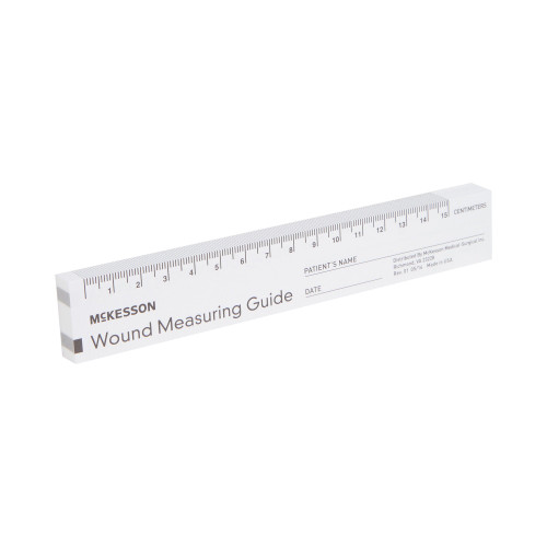 McKesson Wound Measuring Guide 6 Inch Length Paper NonSterile, 533-LR/50, Bag of 12