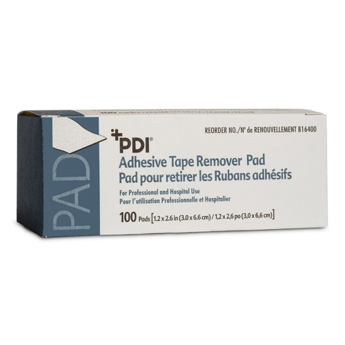 PDI Adhesive Remover Wipe 100 per Box Alcohol Based, B16400, Pack of 1