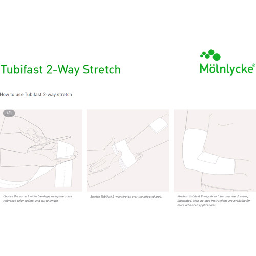 Tubifast 2 Way Stretch Tubular Retainer Dressing Yellow Viscose / Polyamide / Elastane X-Large 4-1/2 Inch X 11 Yard X-Large Limb / Head / Children's Trunk NonSterile, 2440, Box of 1