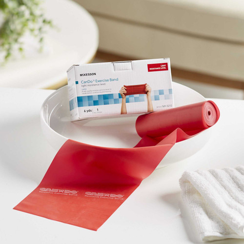 Exercise Band McKesson Red 6 Yard Light Resistance 169-5212 Each/1 MCK BRAND 1073305_EA