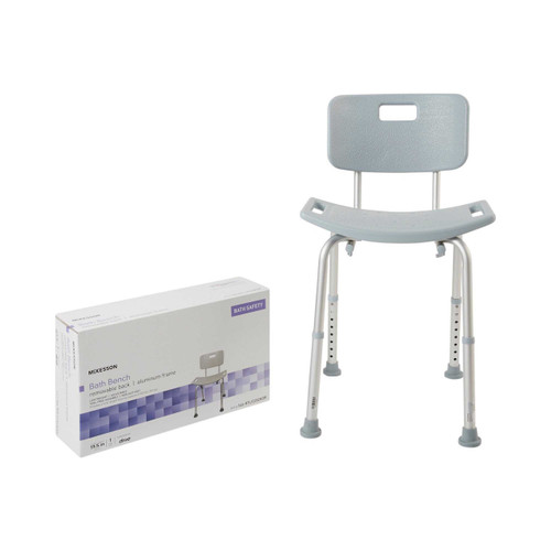 Bath Bench McKesson 15.5 to 19.5 Inch 400 lbs. Fixed Handle 146-RTL12202KDR Each/1 MCK BRAND 1065208_EA