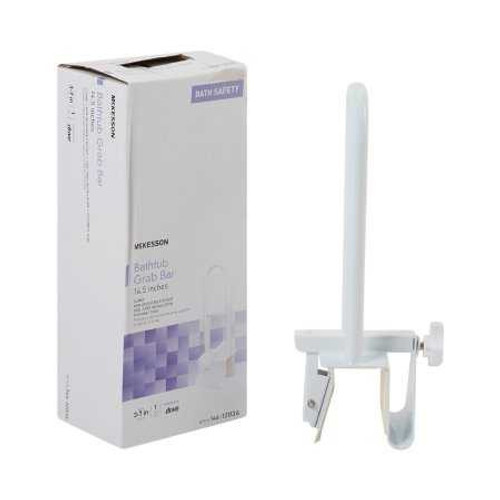 Bathtub Grab Bar McKesson White Steel 146-12036 Pack of 1 McKesson 1065239_EA