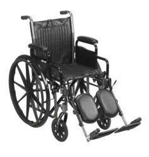 Wheelchair McKesson Padded Removable Composite Black 16 Inch 250 lbs. 146-SSP216DDA-ELR Each/1 MCK BRAND 1065273_EA