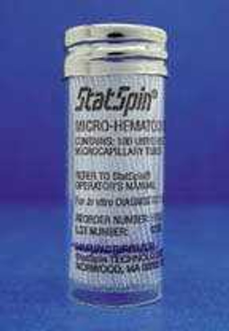StatSpin Capillary Blood Collection Tube Micro-hematocrit Ammonium Heparin 40 mm 9 L Red Stripe Without Closure Glass Tube HT9H-10 Case/10 HEMOCUE AMERICA 195843_CT