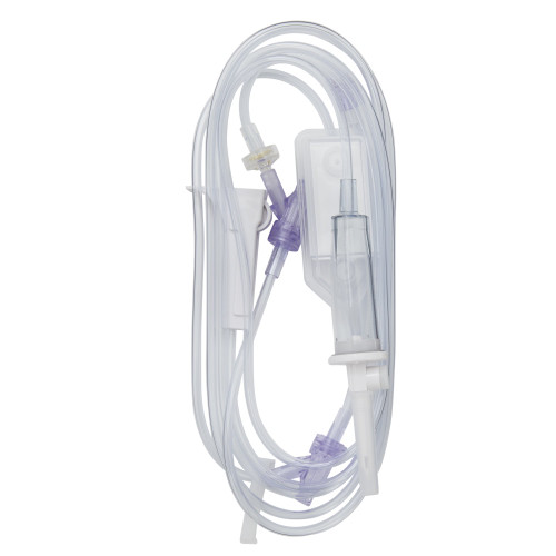 Caresite Primary IV Administration Set Gravity 2 Ports 15 Drops / mL Drip Rate 0.2 Micron Filter 104 Inch Tubing Solution Without Flow Regulator, 354207, Case of 50