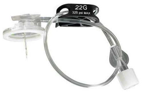 Huber Needle Infusion Set Surecan™ Safety II 22 Gauge 1 Inch 7-1/2 Inch Tubing Without Port 4447012-02 - Case/100 B.BRAUN MEDICAL INC. 1091154_CS