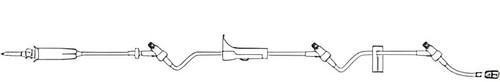 Caresite Primary IV Administration Set Gravity 3 Ports 15 Drops / mL Drip Rate Without Filter 112 Inch Tubing Solution, 354205, Case of 50