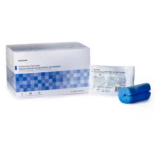 Pre-Saturated Endoscope Sponge Tubular 50.8 mm Diameter, MC16-MCKSP-1, Box of 25