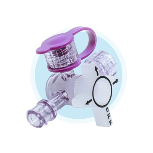 ENFit Lopez Valve Closed Enteral Tube Valve NonSterile, Tethered Cap, M9000-EF, Pack of 1