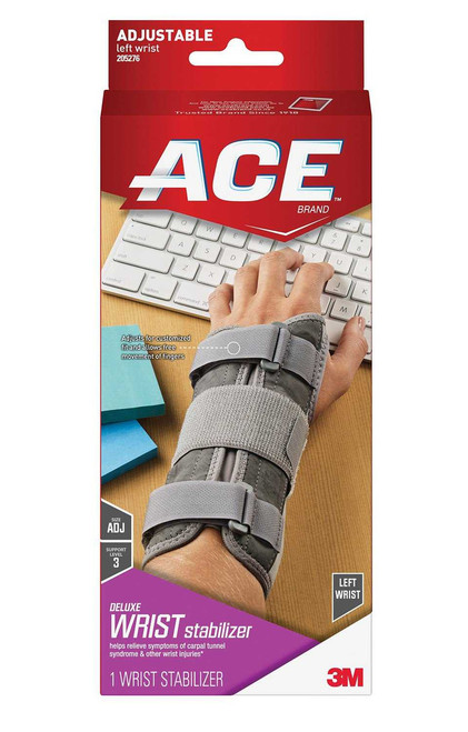 Wrist Brace ACE Synthetic Left Hand 205276 Each/1 3M HEALTHCARE (NEXCARE) 1084222_EA