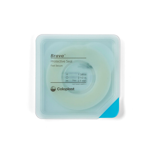 Skin Barrier Ring Brava Thin Moldable, Standard Wear Adhesive without Tape Without Flange Universal System Polymer 1-3/8 Inch and Up Opening 1-3/8 W Inch x 2.5 H mm 12039 Box of 10