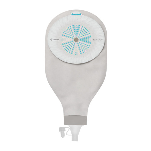 Ostomy Pouch SenSura Mio High Output One-Piece System Flat, Trim to Fit 10 to 70 mm Stoma Drainable 18665 Box of 10